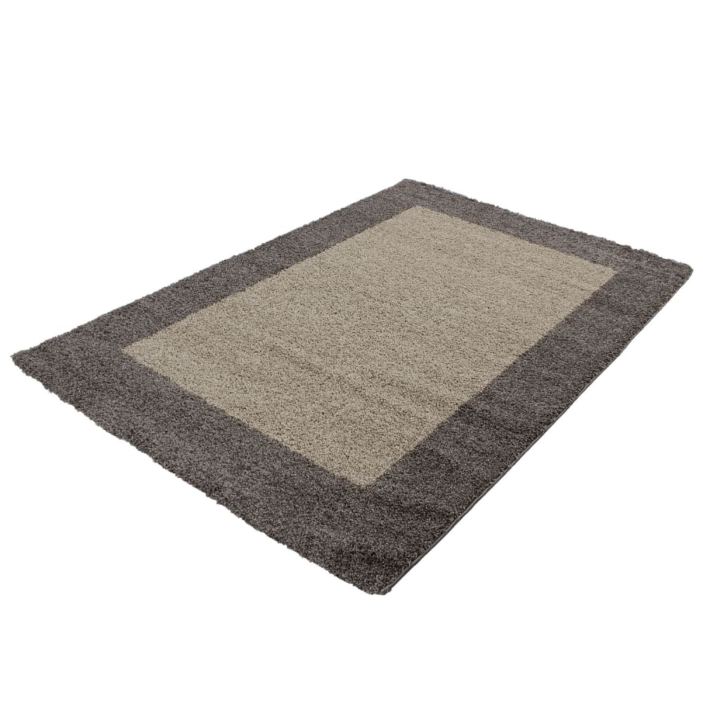Tapis de salon shaggy bicolore  Taupe-80x150