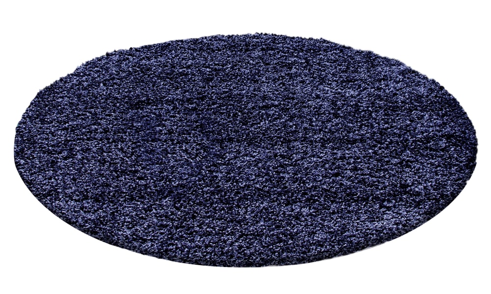 Nazar Langflor-Teppich für den Innenbereich Navyblau-120x120 - Pp - Polypropylen