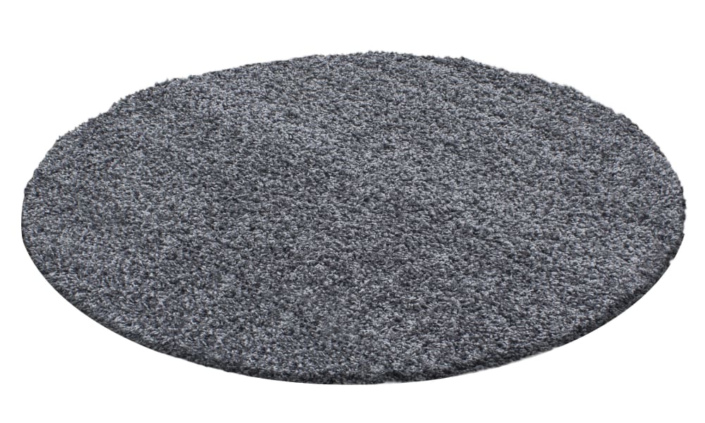 Tapis intérieur à poils longs gris-80x80