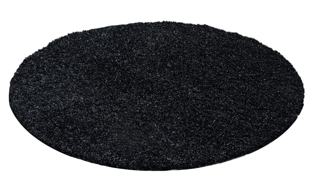 Tapis intérieur à poils longs anthracite-80x80