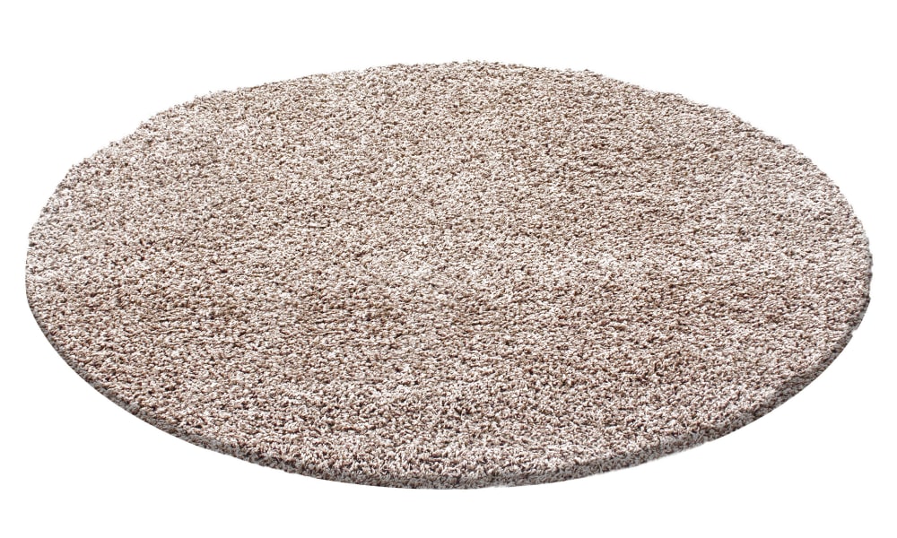 Nazar Langflor-Teppich für den Innenbereich Beige-120x120 Beige Pp - Polypropylen