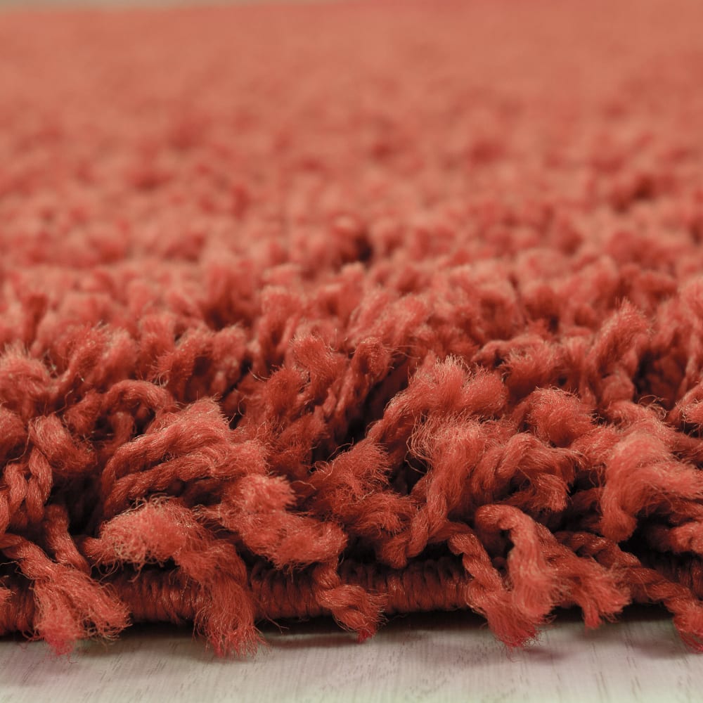 Tapis intérieur à poils longs terracotta-60x110 — vue 4