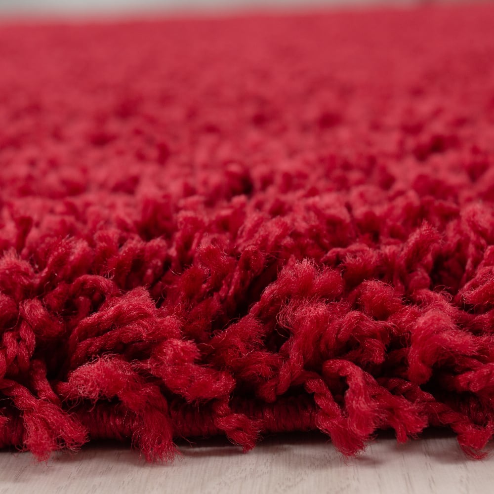 Tapis intérieur à poils longs rouge-60x110 — vue 4