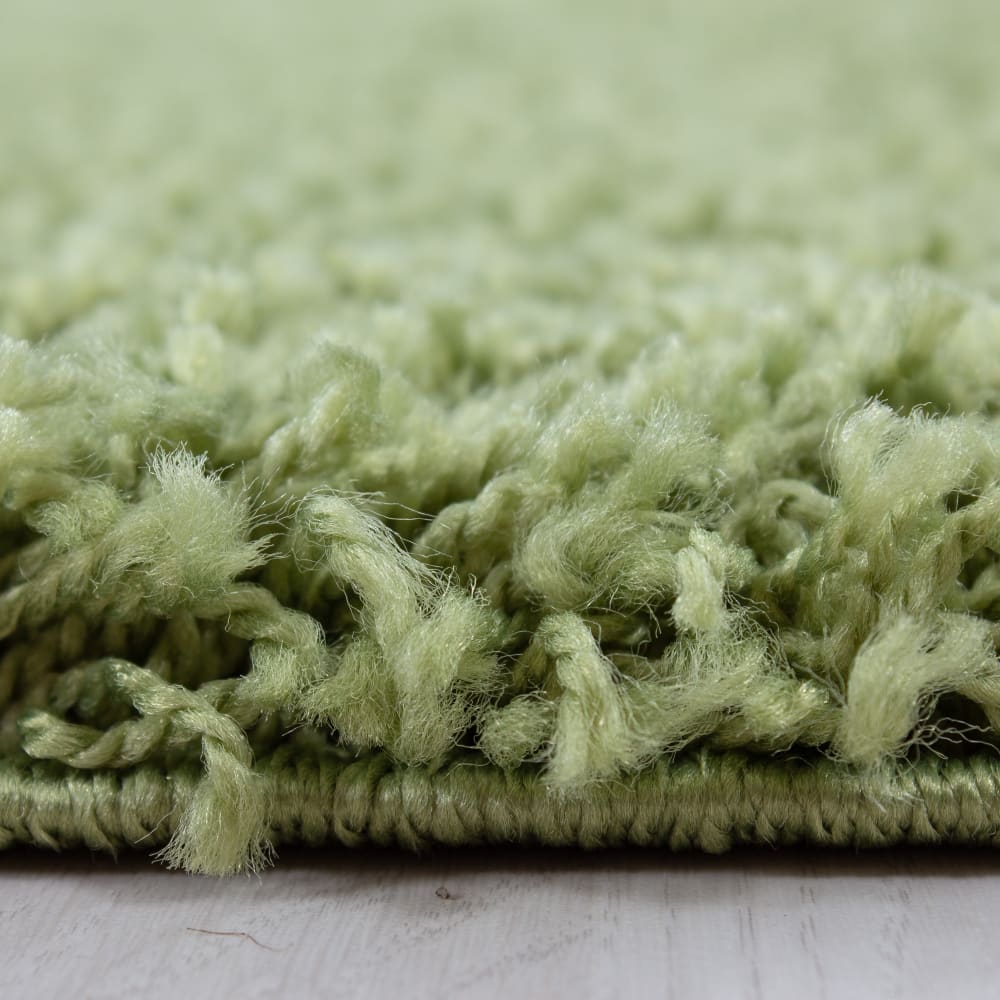 Tapis intérieur à poils longs vert-200x290 — vue 4