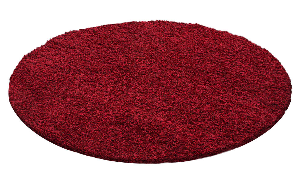 Tapis intérieur à poils longs Rouge-80x80