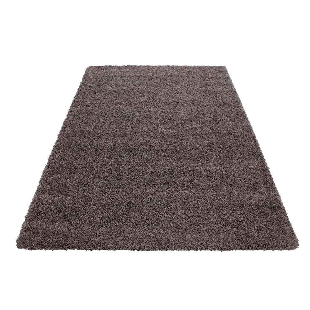 Nazar Langflor-Teppich für den Innenbereich Taupe-60x110 Rot Pp - Polypropylen