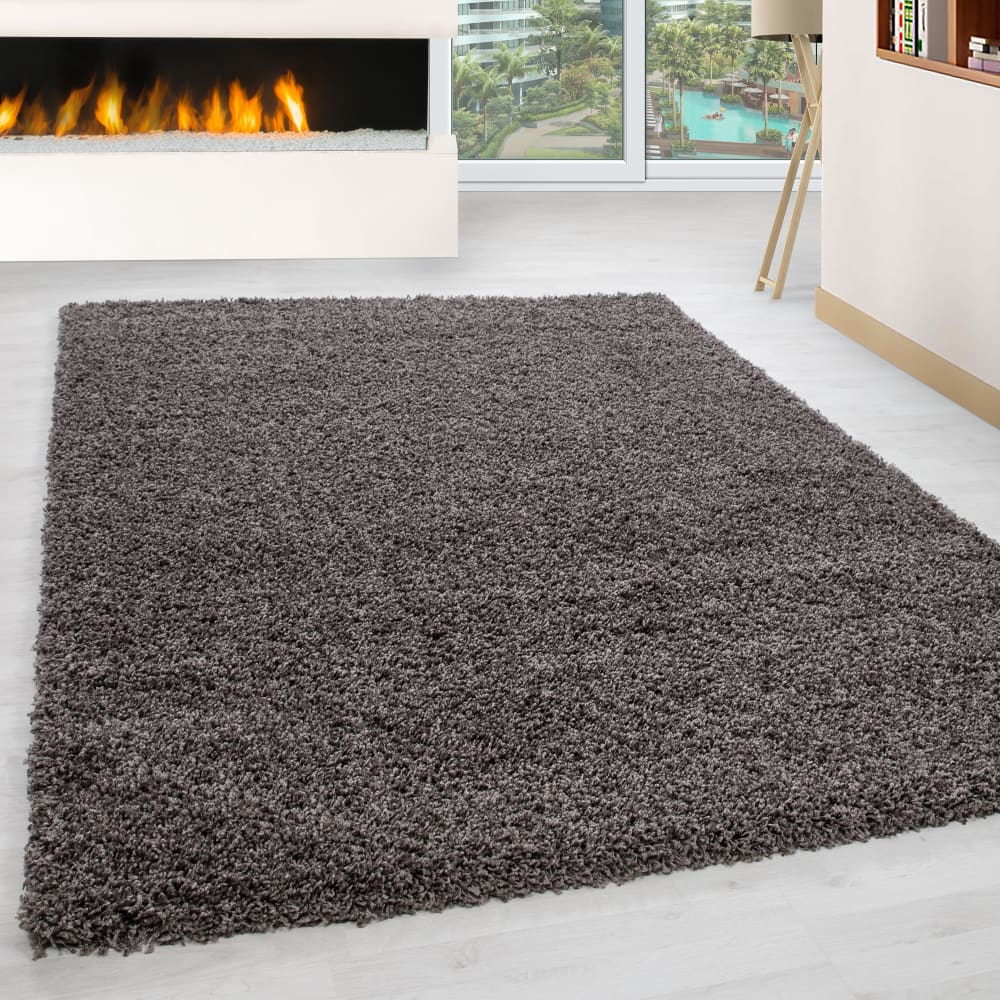 Tapis intérieur à poils longs taupe-60x110 — vue 3