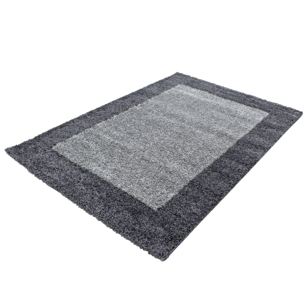 Tapis de salon shaggy bicolore  Gris-100x200