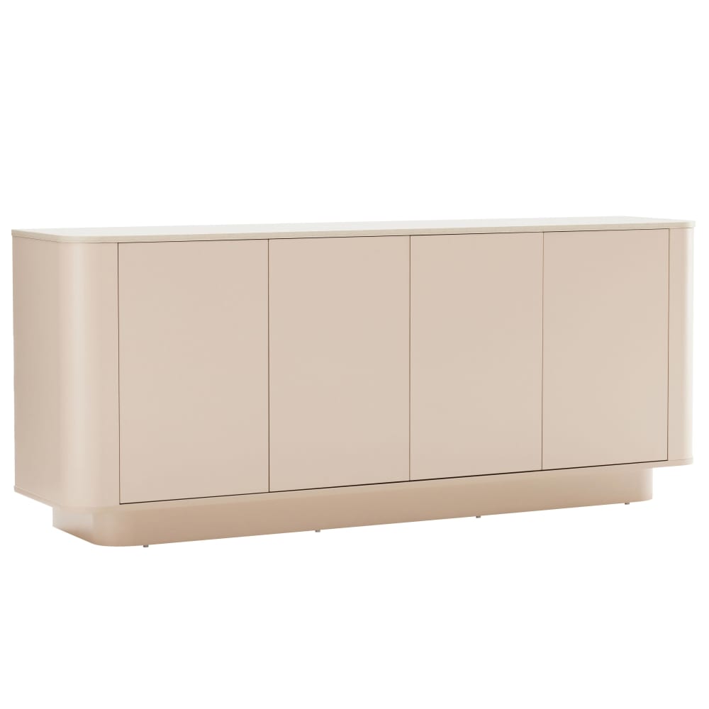 Buffet uni 4 portes L 180 cm crème