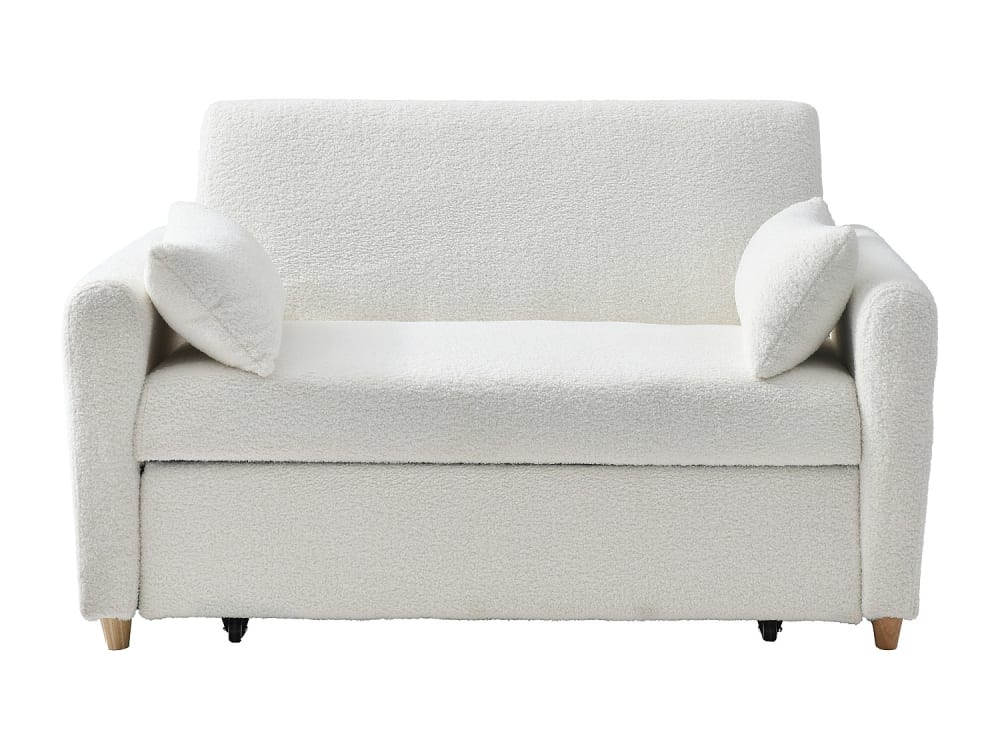 Canapé convertible  2 places blanc