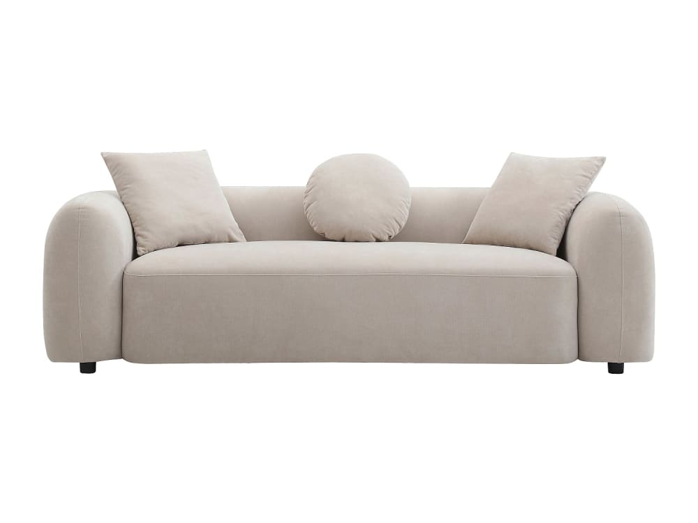 Canapé fixe  3 places beige