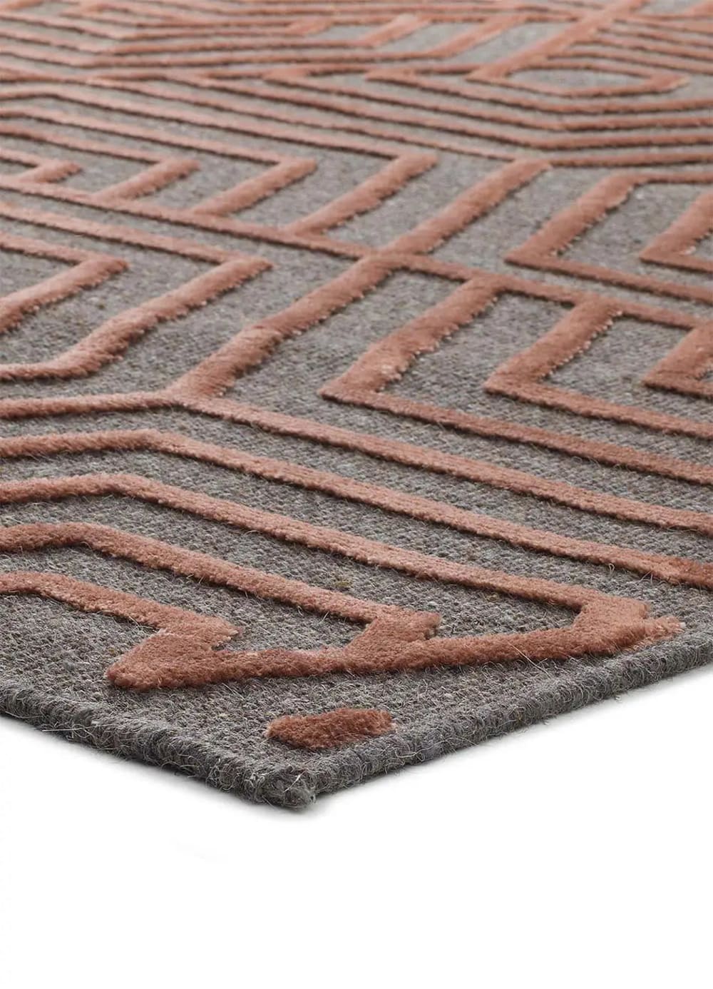 Tapis en laine moderne cuivre 160x230 cm — vue 4