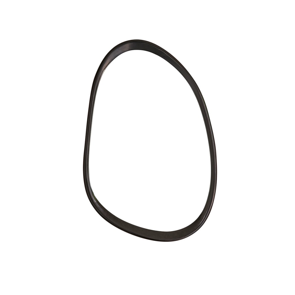 Miroir organique en bois de mindi noir 90x60 cm