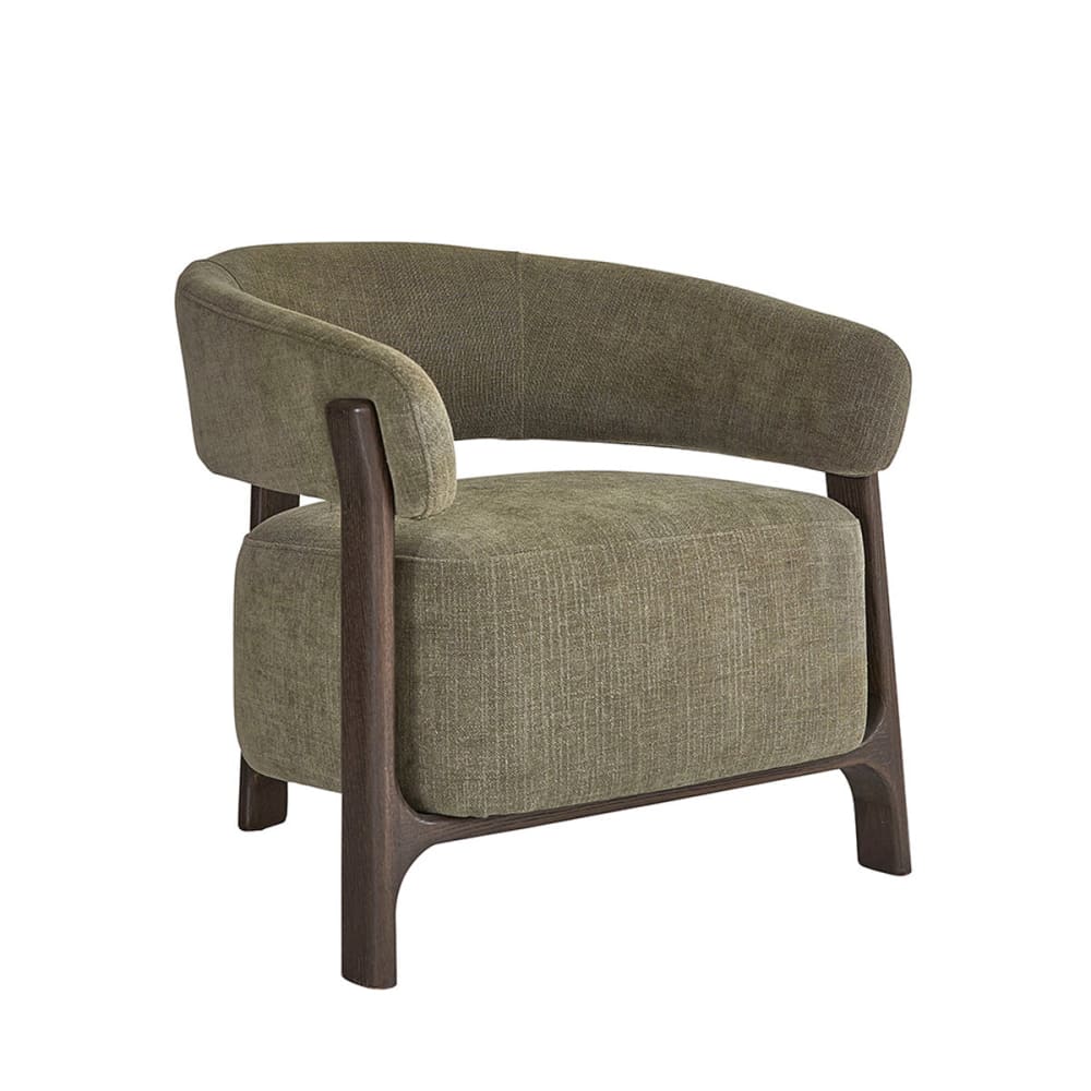 fauteuil en bois massif - noyer