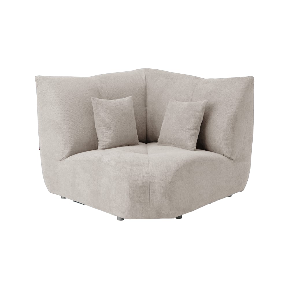 Angle pour canapé modulable tissu naturel