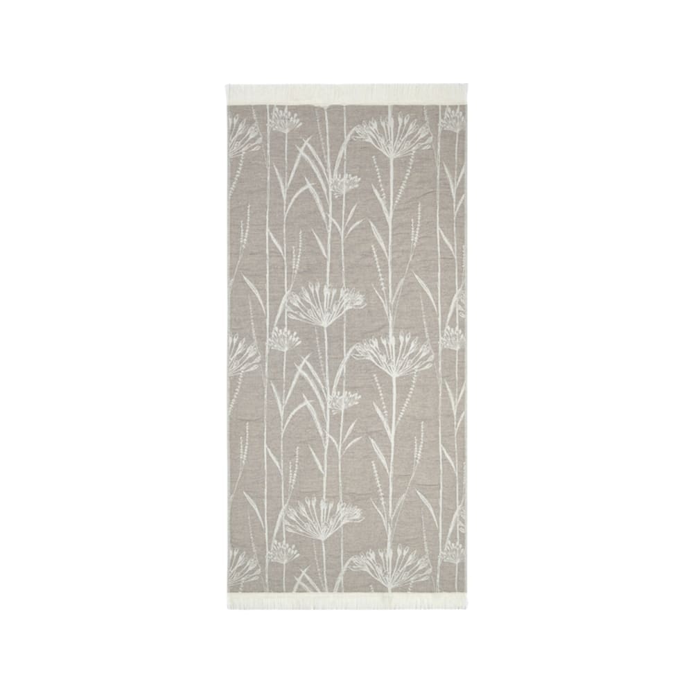 Serviette de bain 100% coton marron et beige 33 x 50 cm