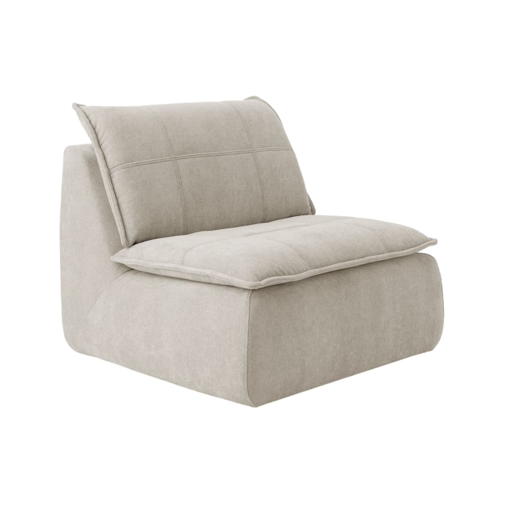 Fauteuil tissu h81 naturel — Beyit