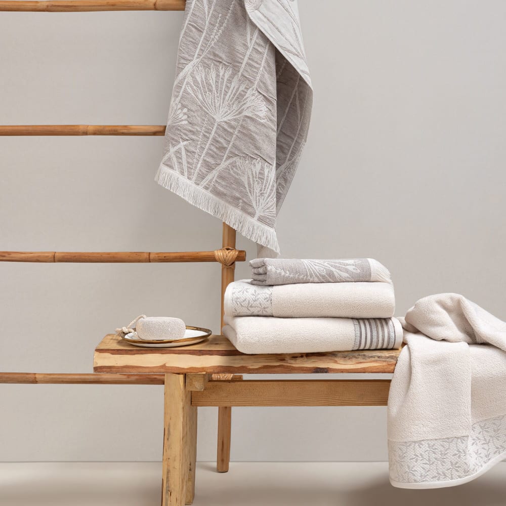 Serviette de bain 100% coton éponge ecorce 70 x 140 cm - Maisons du Monde