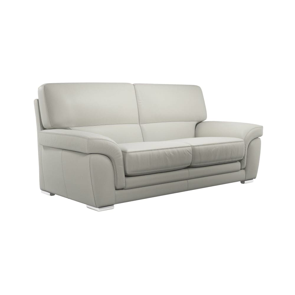 Canapé cuir 3 places blanc