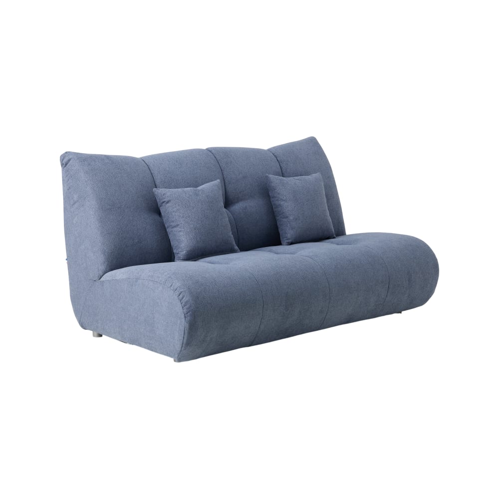 Grande chauffeuse en tissu 2,5 places bleu — Beyit