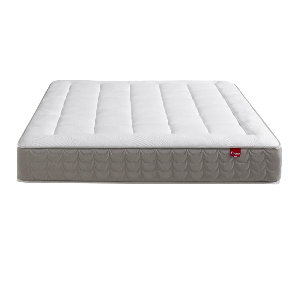 Matelas ressorts ensachés 27 cm gris et blanc 160 x 200 cm