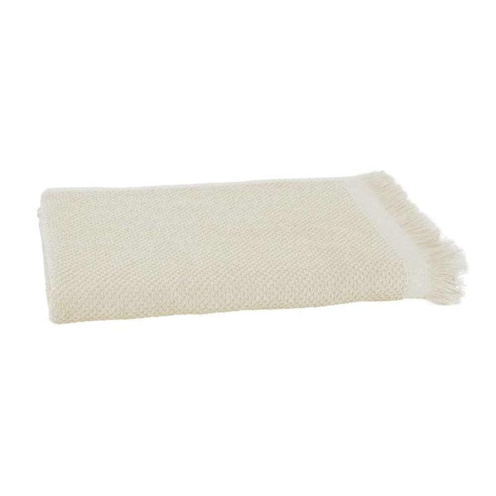 Serviette de toilette 70% coton 30% lin coloris lin 70 x 140 cm