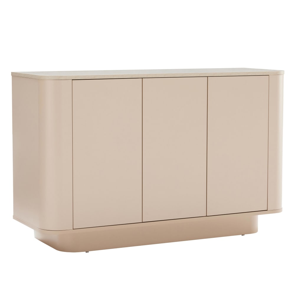 Buffet uni 3 portes L 120 cm crème