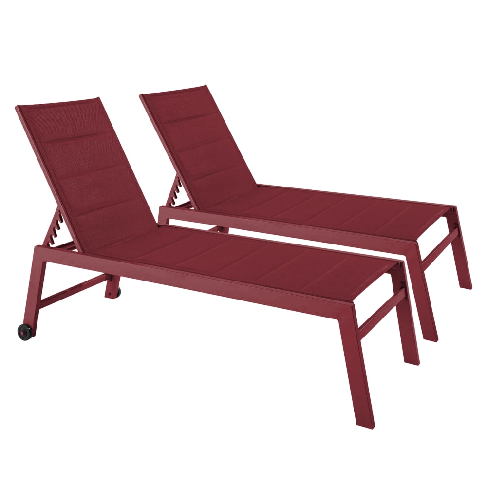 Lot 2 bains soleil - aluminium