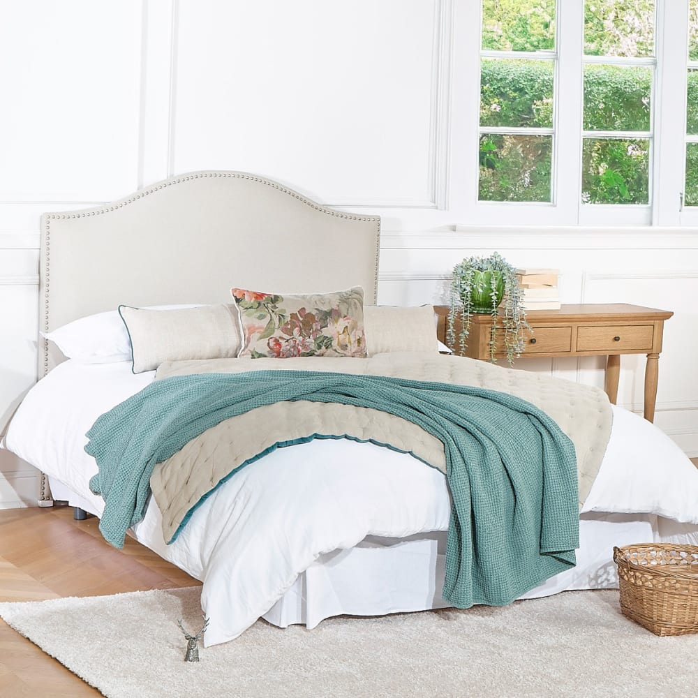 Tête de lit en lin et coton style shabby chic