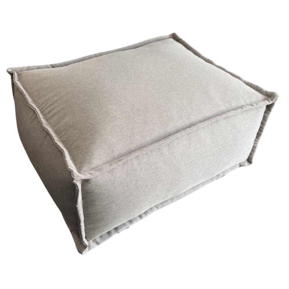 Module méridienne pour canapé modulable effet lin 80x60 cm beige