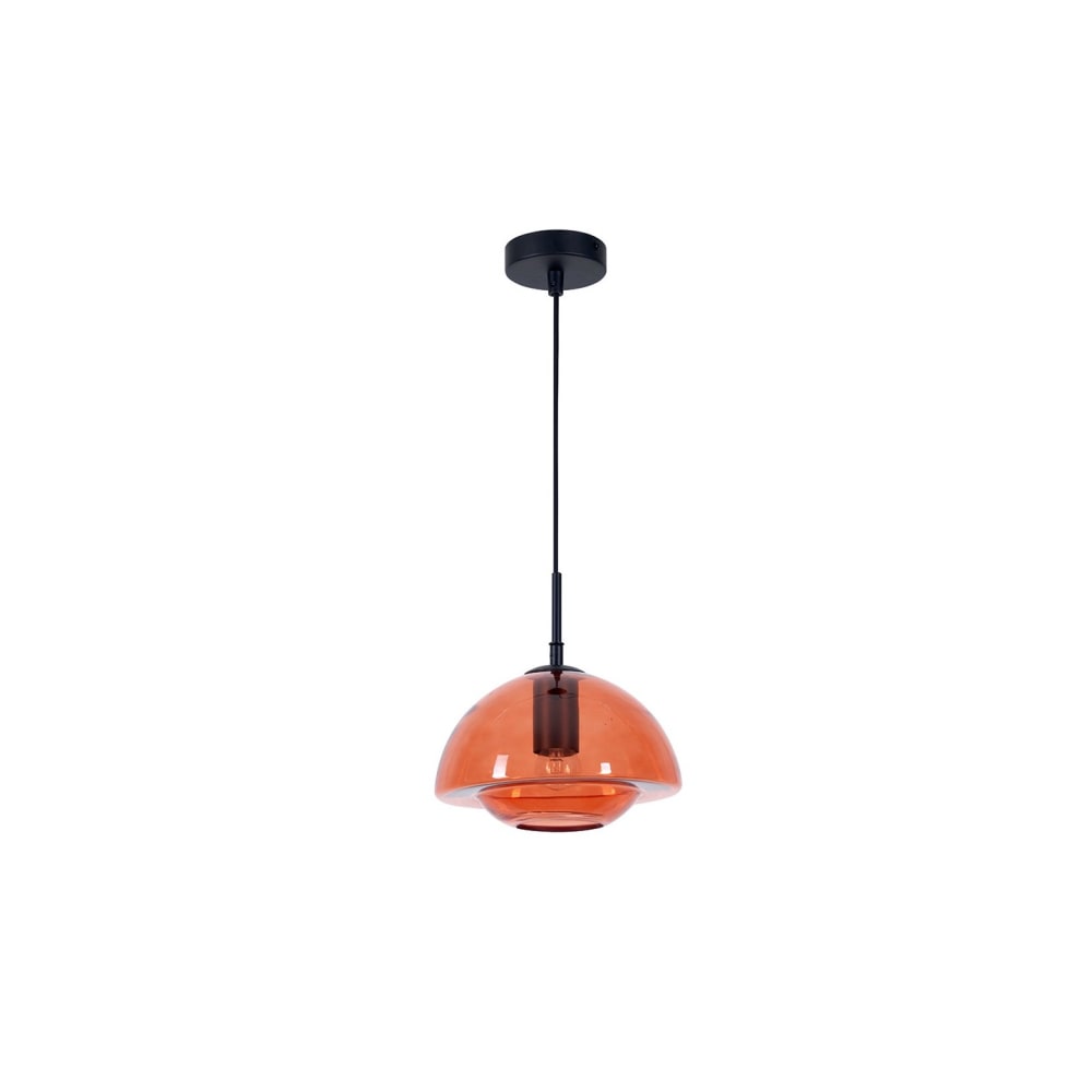 Jumell Jelife Pendelleuchte aus Metall und rotem Glas style vintage - Glas