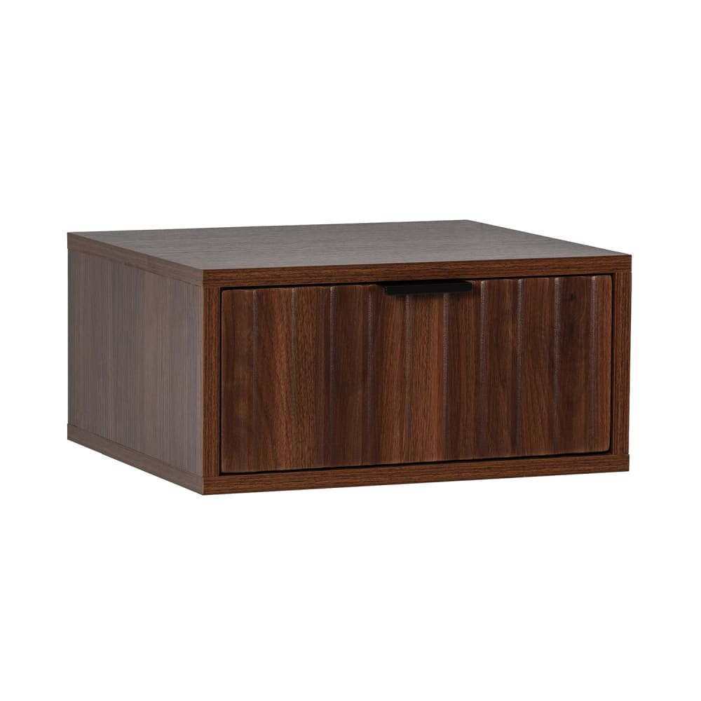 Table de chevet flottante 1 tiroir couleur noyer