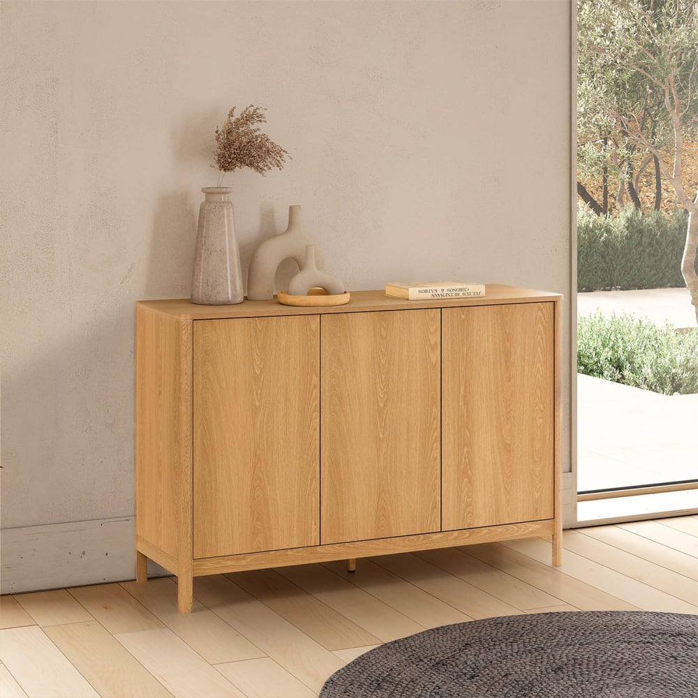 Sideboard 3 Türen Eiche-Optik - Maisons Du Monde