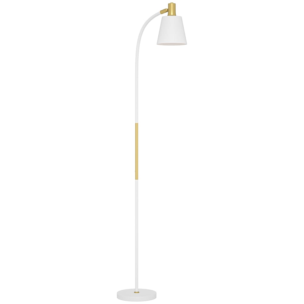 Lampadaire moderne réglable en hauteur 127-160 cm interrupteur blanc