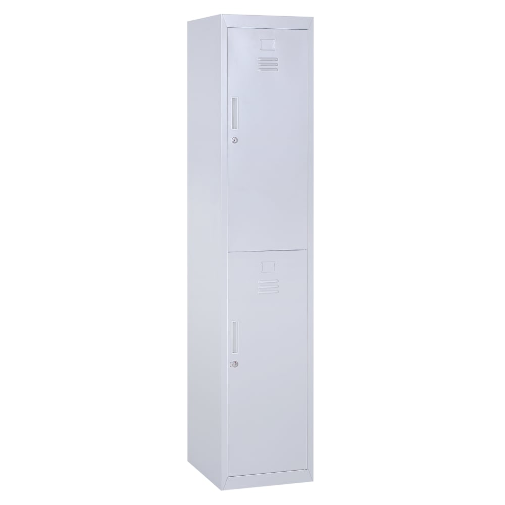 Armoire métallique verrouillable métallique gris