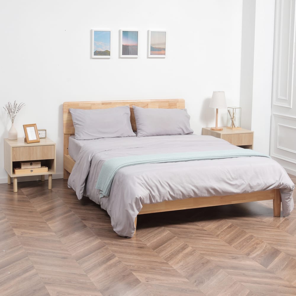 Nachttische mit Schubladen & Fächern, MDF in Holzoptik - Maisons