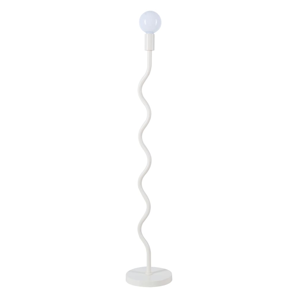 Lampe sur pied Wama en métal blanc
