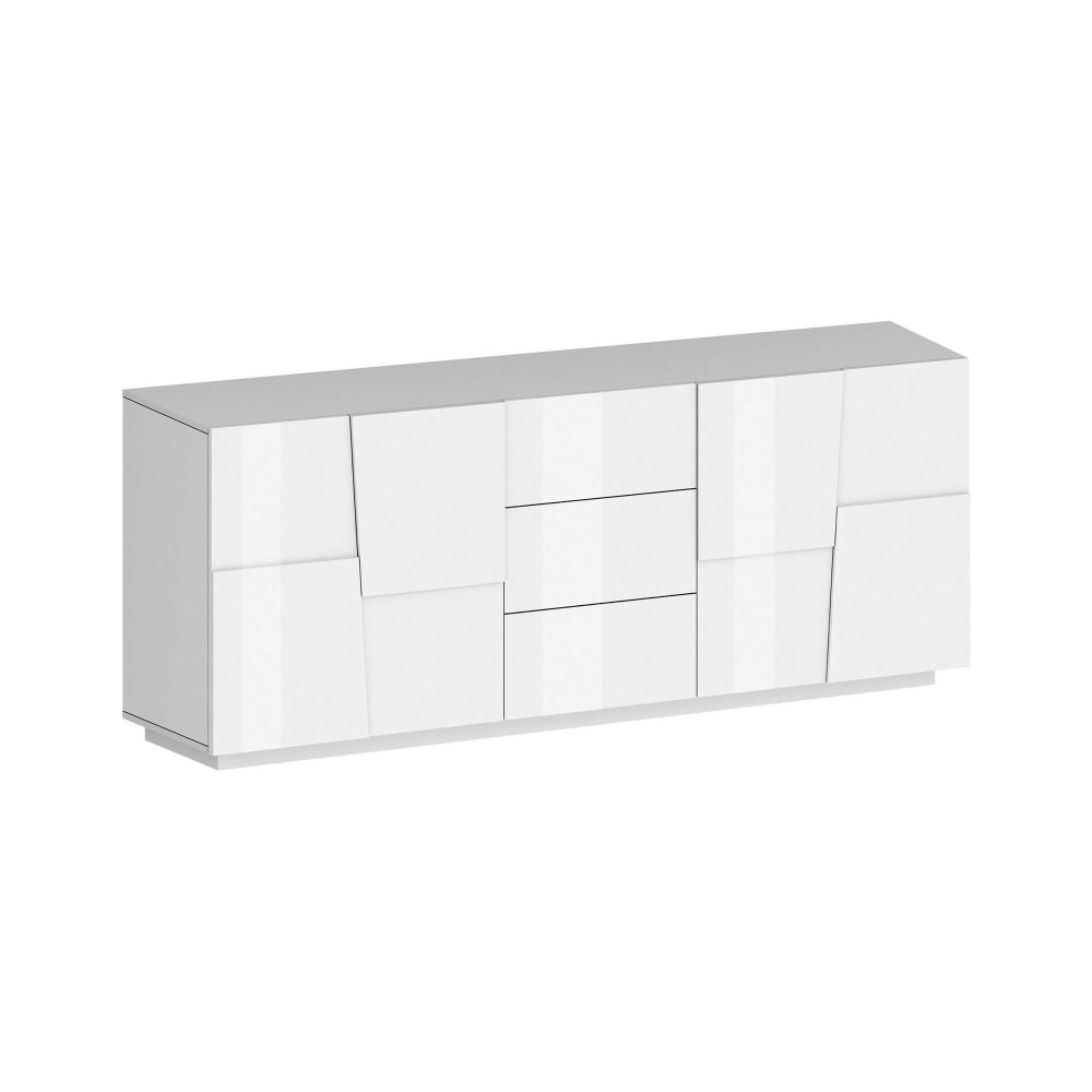 Buffet Bois Blanc Nobilité 220x44x86h cm