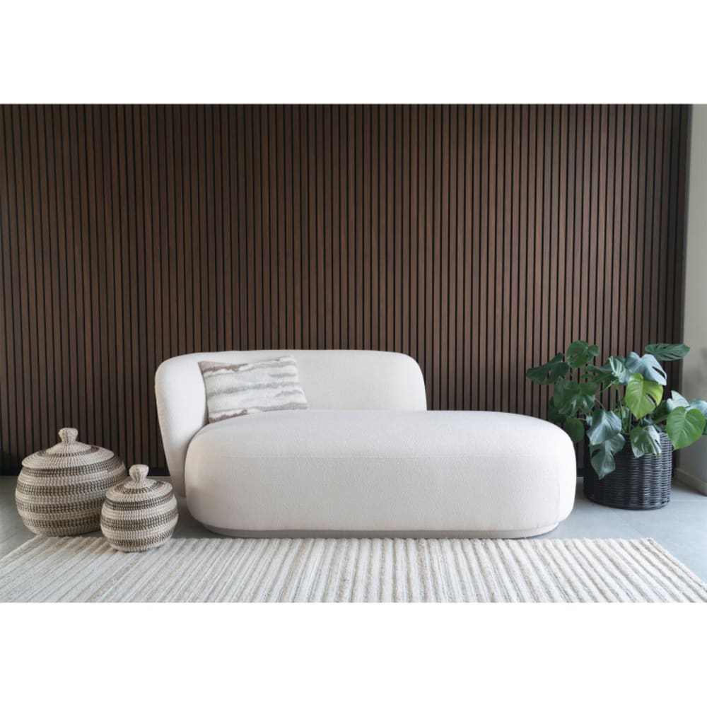 Chaiselongue aus ecrufarbenem Stoff - Maisons Du Monde
