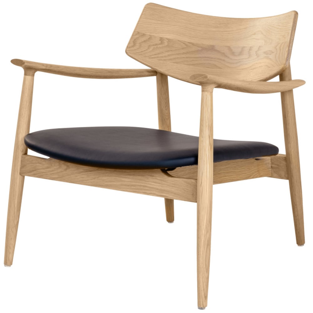 Fauteuil lounge en chêne