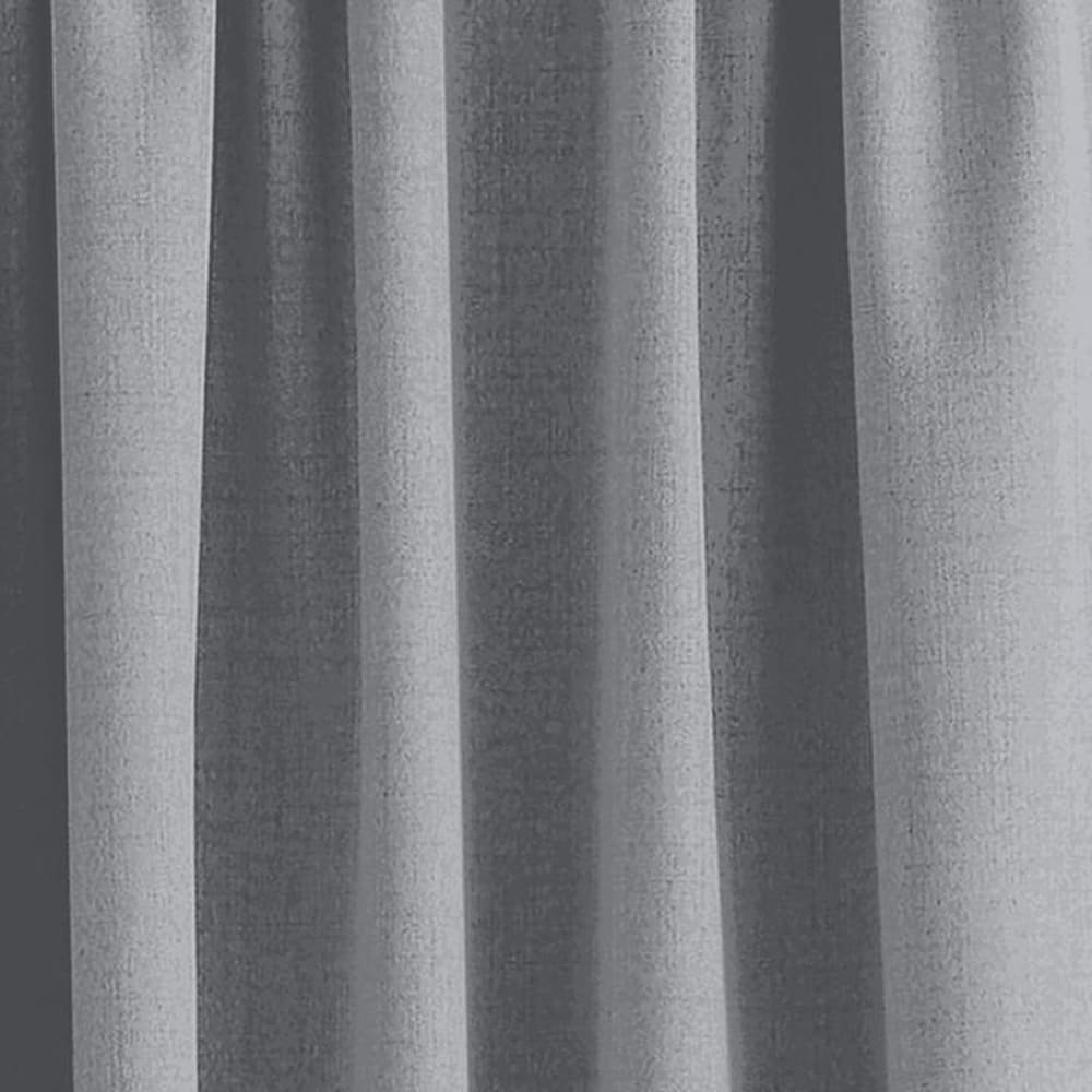 Rideau plissé gris acier 140x280 cm