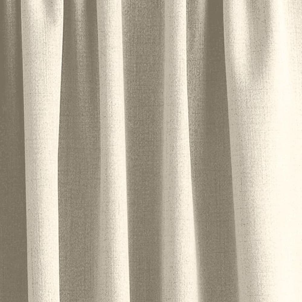 Rideau plissé crème uni 140x280 cm — vue 4