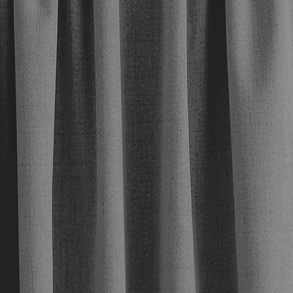 Rideau plissé gris polyester 140x280 cm — vue 4
