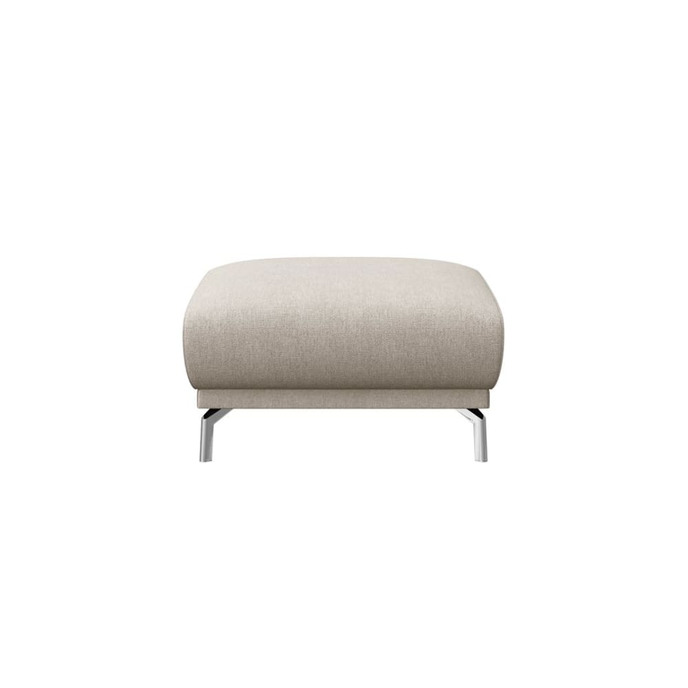 Pouf en polyester beige
