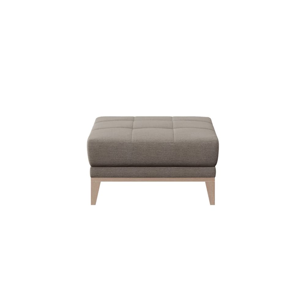pouf en polyester brun