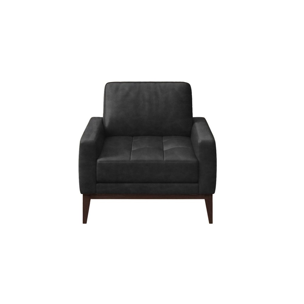 Fauteuil en cuir naturel