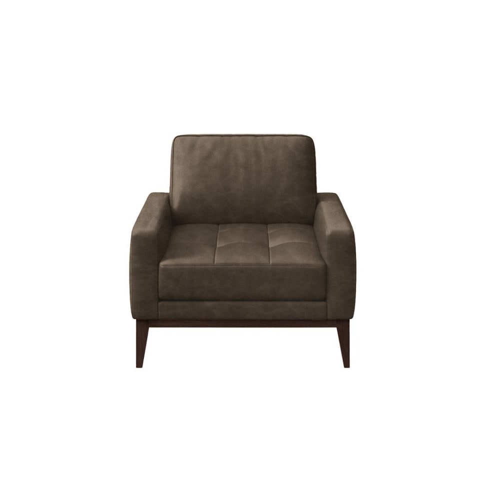 fauteuil en cuir naturel