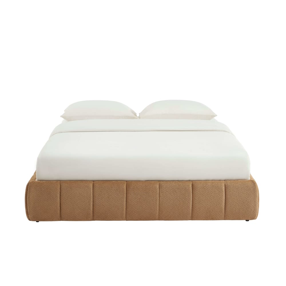 Lit coffre  tissu chenille