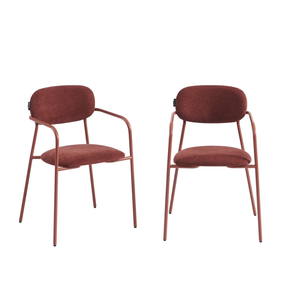 Lot de 2 chaises tissu