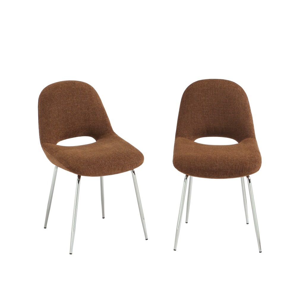 Lot de 2 chaises tissu